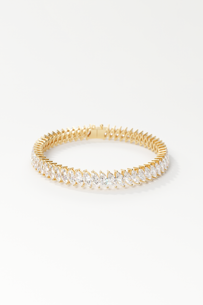 Marigold Marquise Tennis Bracelet