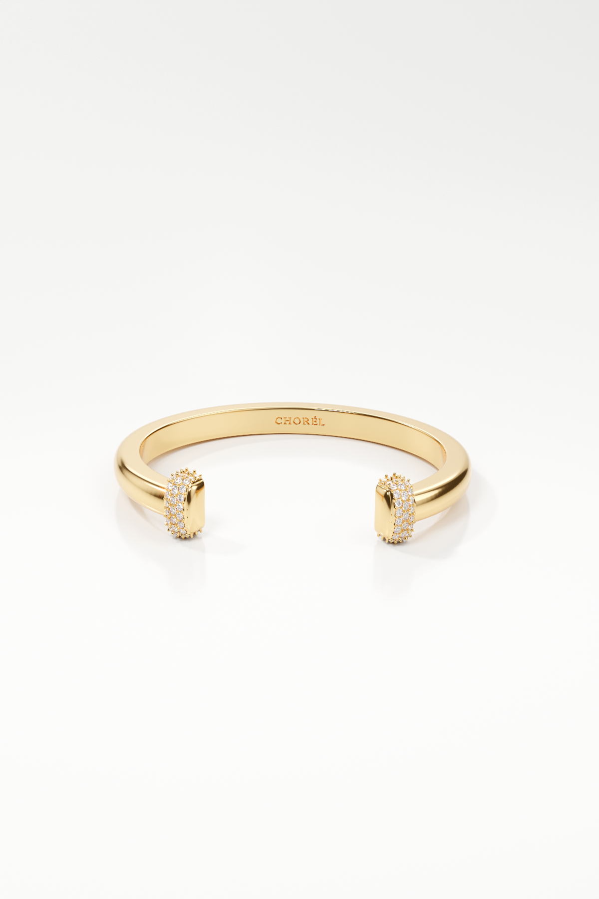 Estelle Pavé Gold Bangle