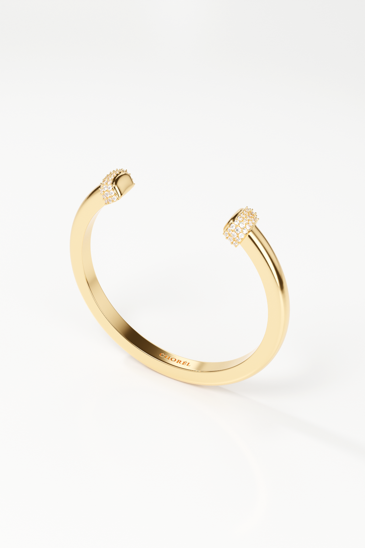 Estelle Pavé Gold Bangle