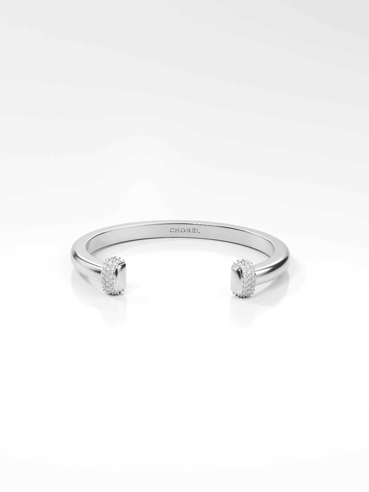 Estelle Pavé Silver Bangle