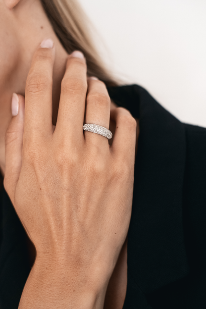 Claire Sapphire Silver Ring
