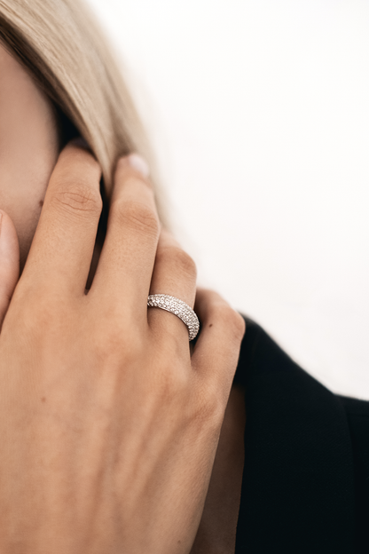 Claire Sapphire Silver Ring