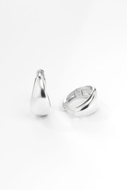 Noelle Bold Silver Earrings